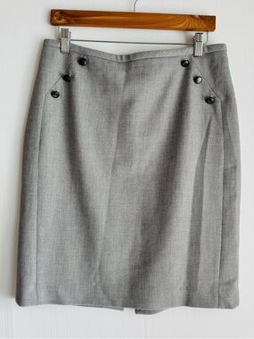 White House Black Market  Gray Pencil Skirt Professional Women's Workwear